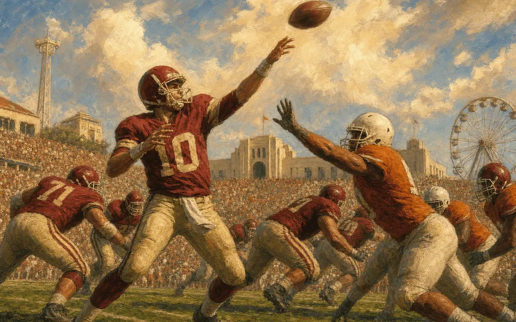 Illustrated moment from Red River Shootout